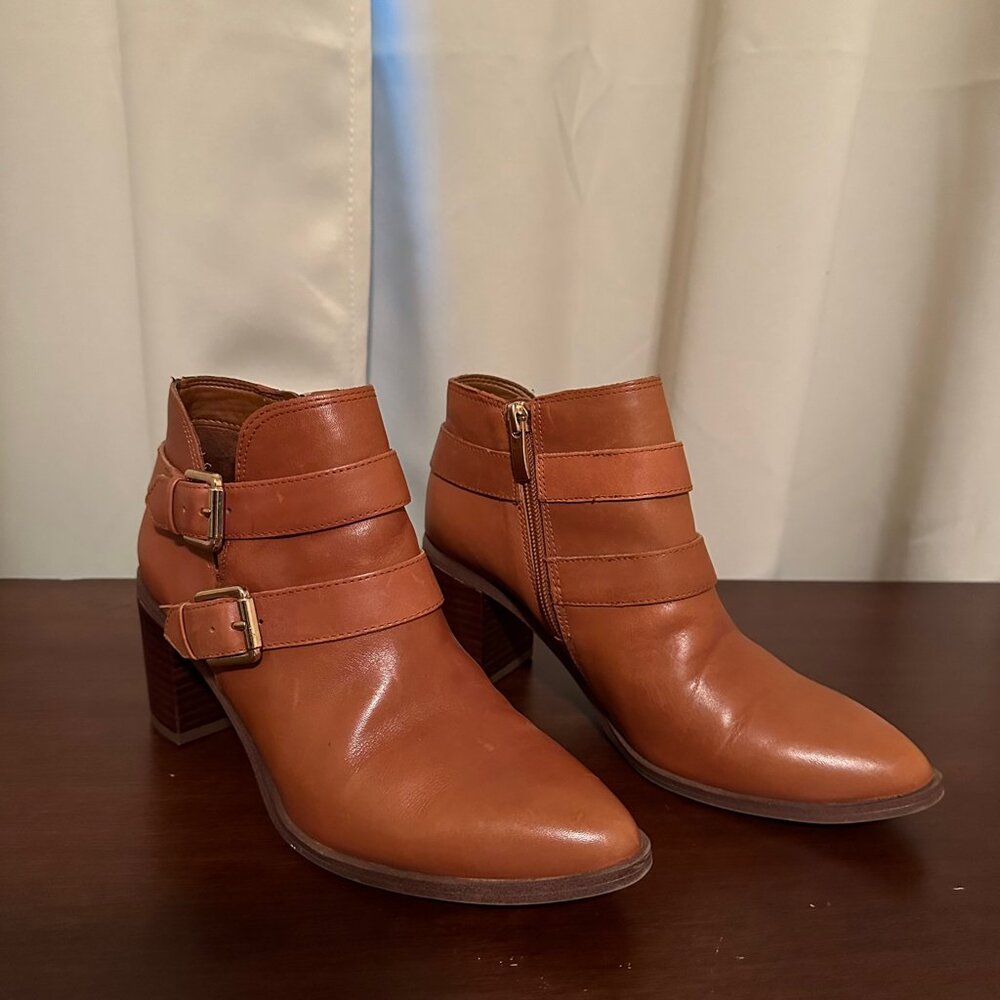 Franco Sarto Leather Ankle Boots